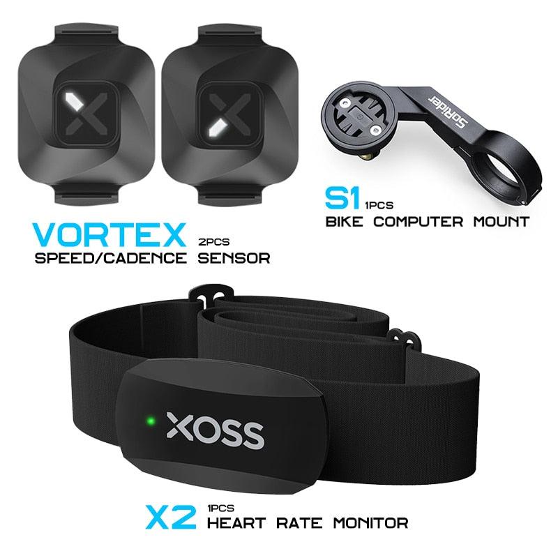 XOSS S1 Bike Computer Mount Vortex Speed and Cadence Sensor X2 Heart Rate Monitor ANT+ Cycling For GARMIN Magene iGPSPORT Bryton - Pogo Cycles