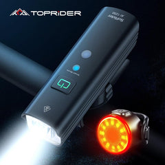 Bike Bicycle Light USB 1200LM4800mAH LED Rechargeable Set Road MTB Bike Front Back Headlight Lamp Flashlight Cycling Light Group - Pogo Cycles